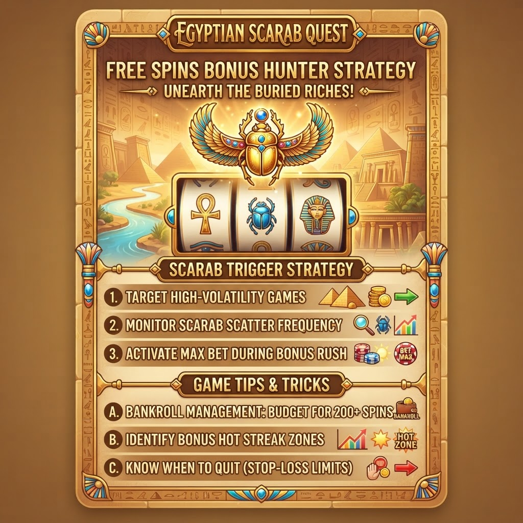 Free Spins Hunting Strategy for Queen of Nile pokie